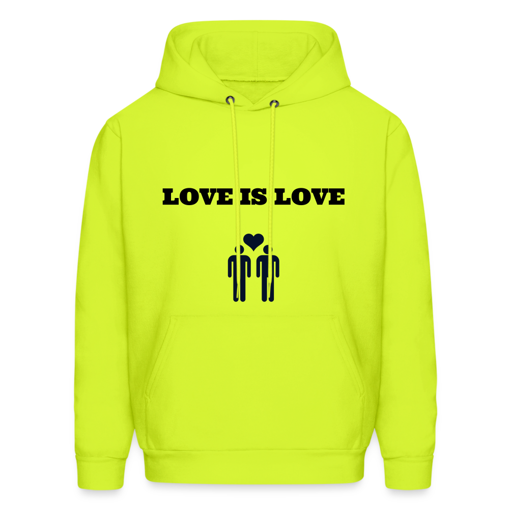 Men's Hoodie - safety green